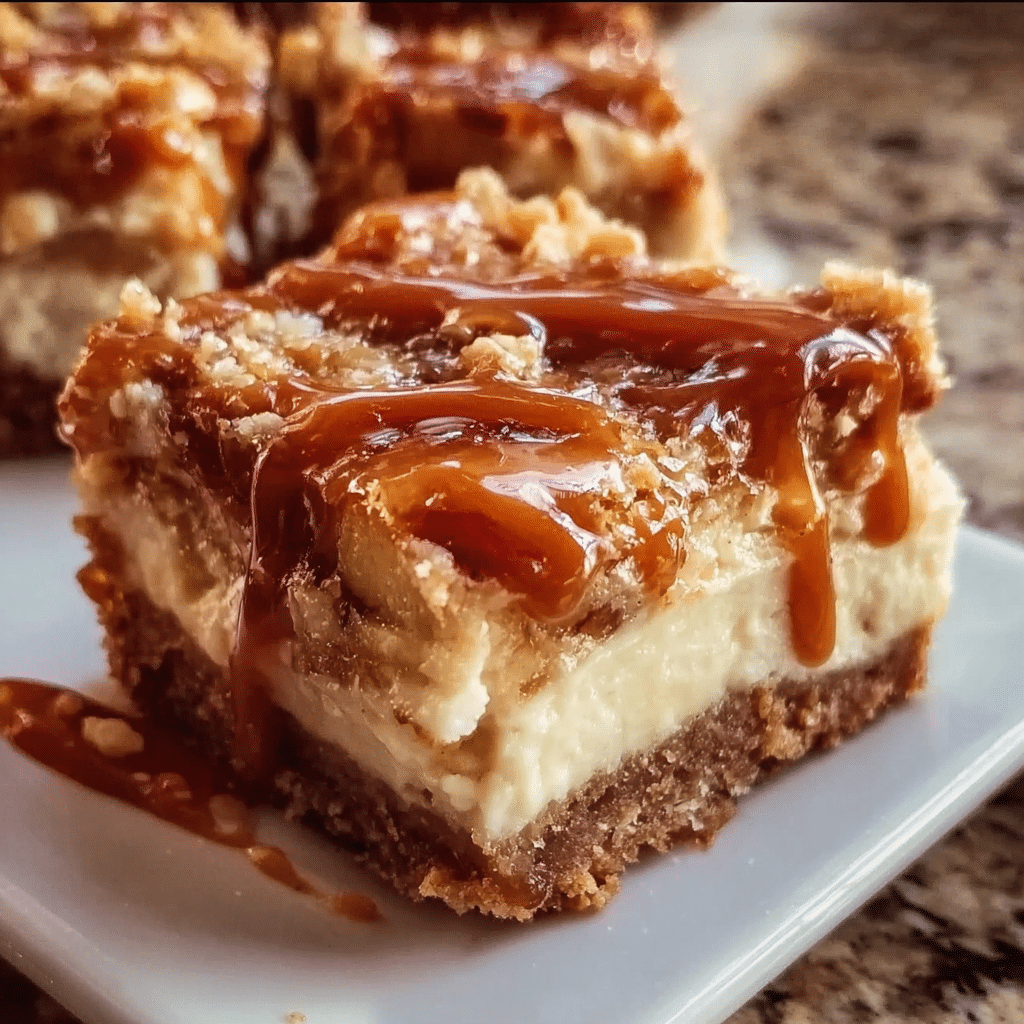 Caramel Apple Cheesecake Bars Recipe