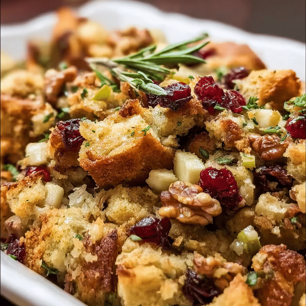 Best Apple Cranberry Walnut Stuffing