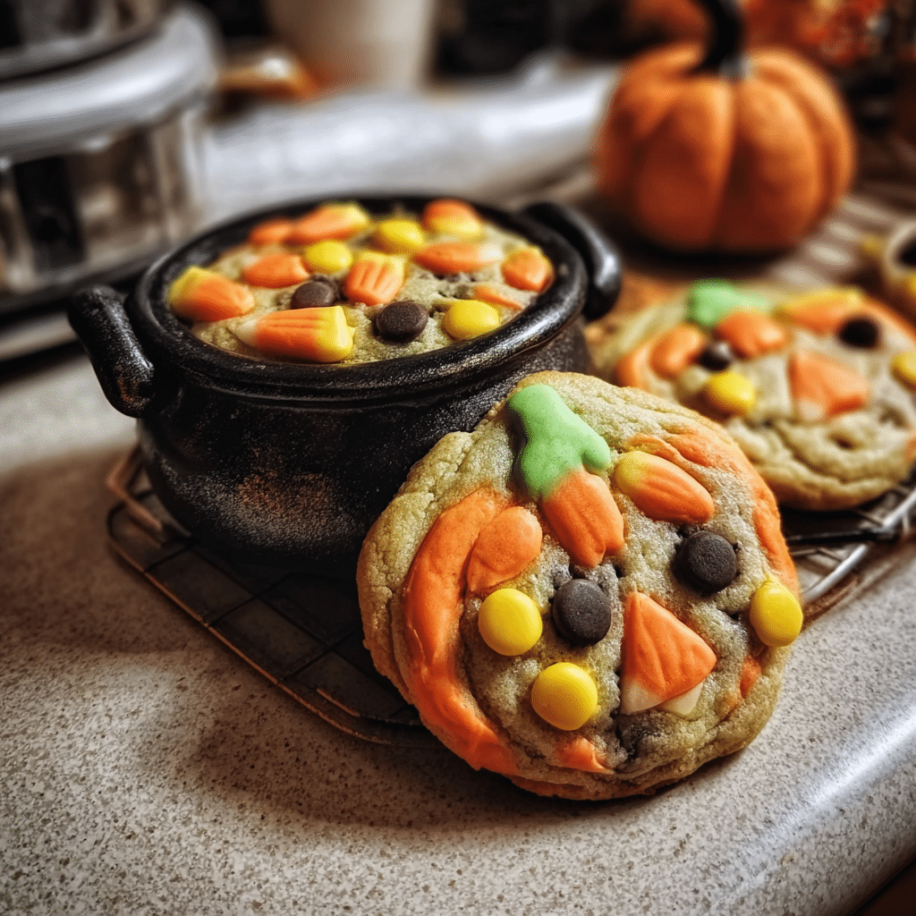 Halloween Cauldron Cookie Creation