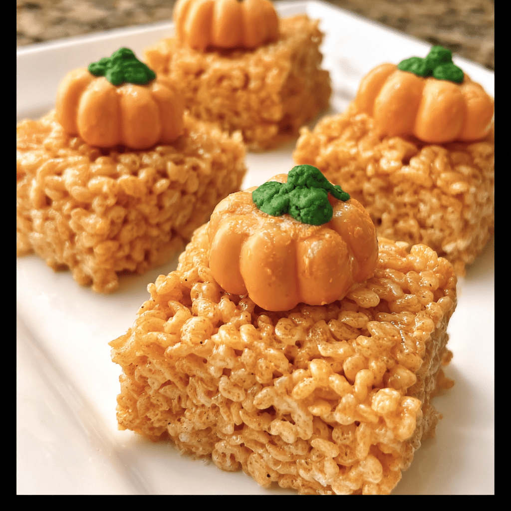 Pumpkin Rice Krispie Treats