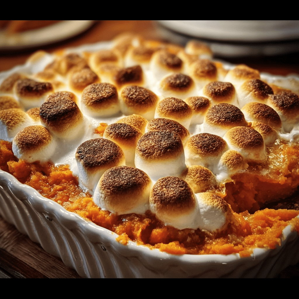 Sweet Potato Casserole with Marshmallows