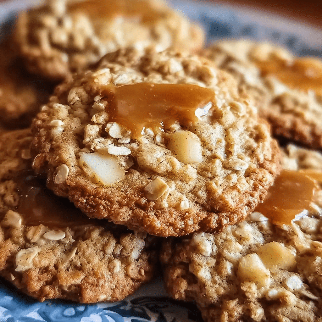 Caramel Apple Oatmeal Cookies