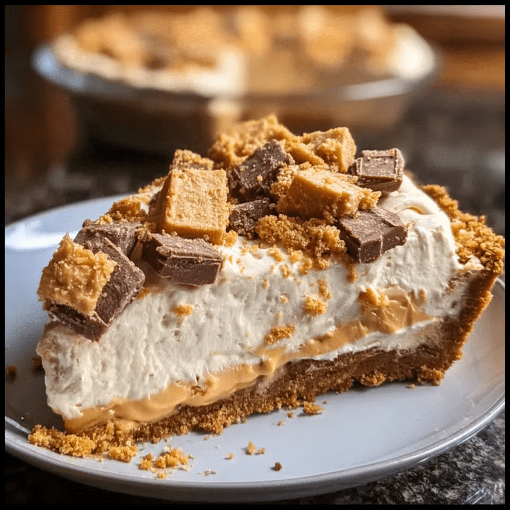 Butterfinger Pie with Peanut Butter