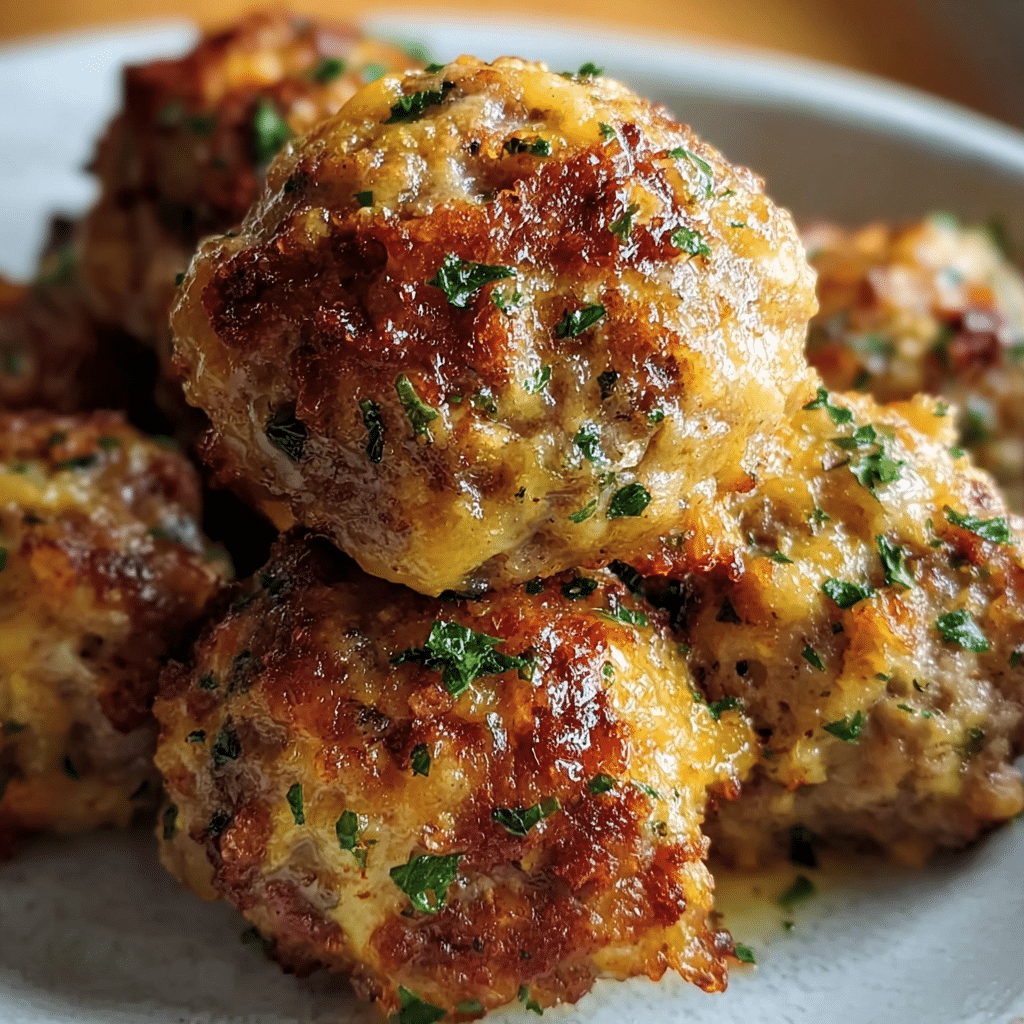 Crispy Sausage Stuffing Balls