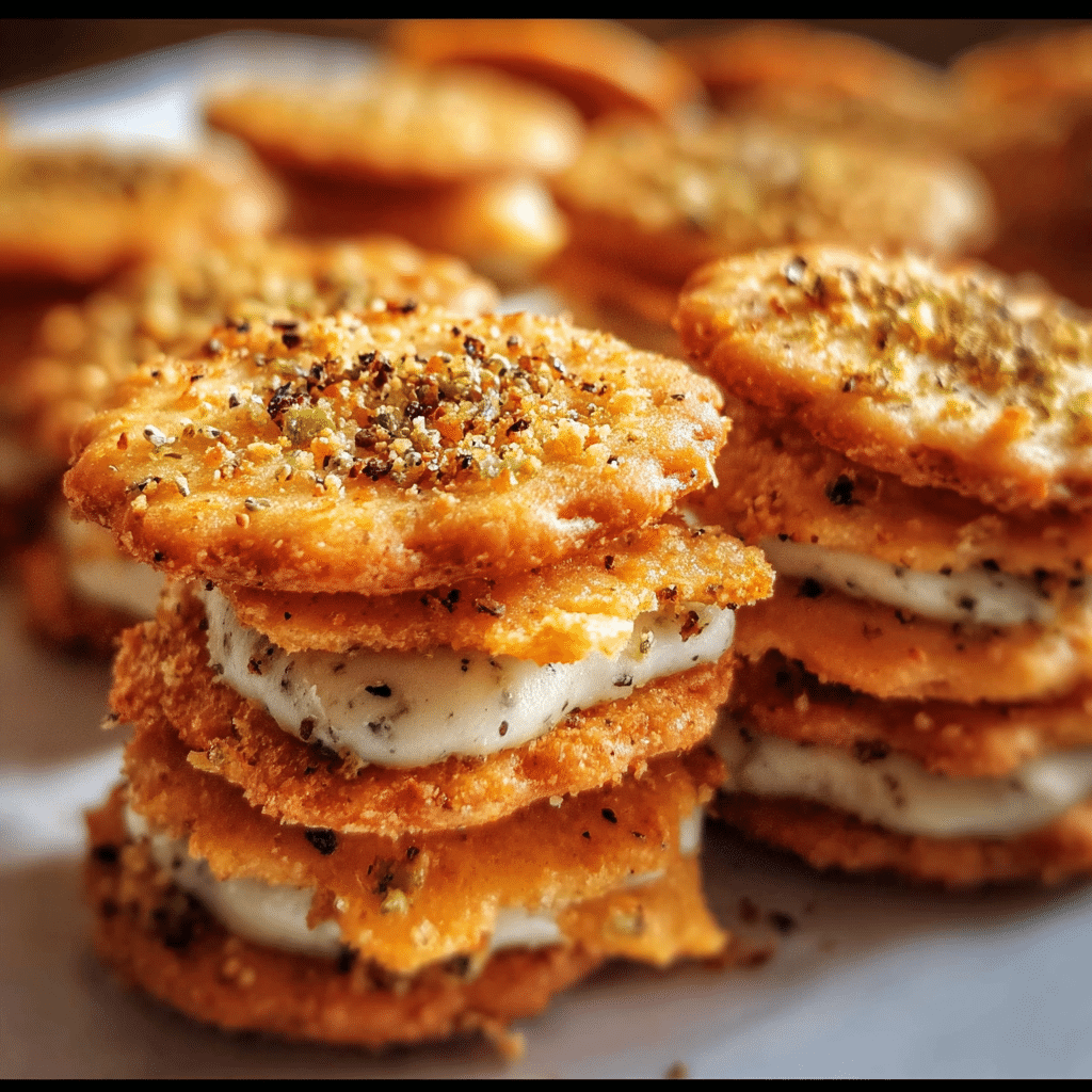 Ritz Cracker Party Sandwiches