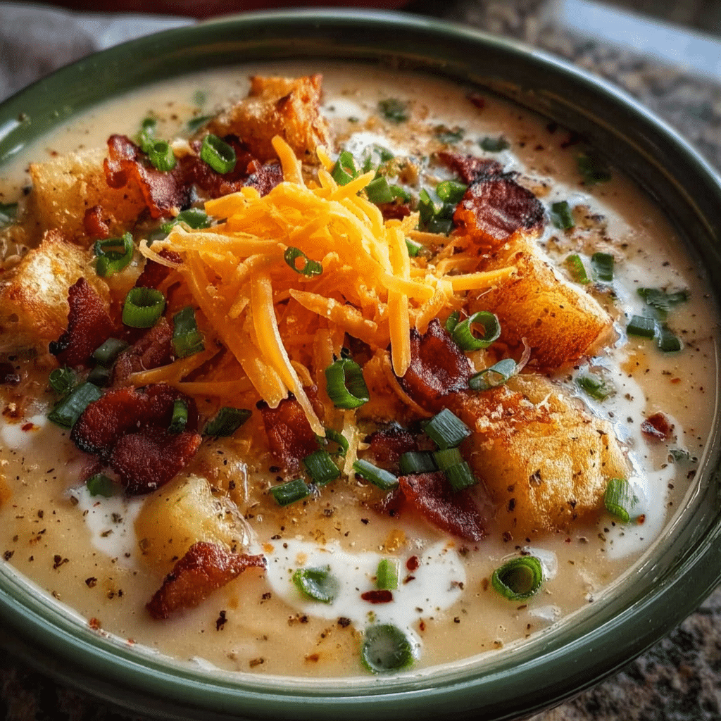 Comforting Loaded Baked Potato Soup