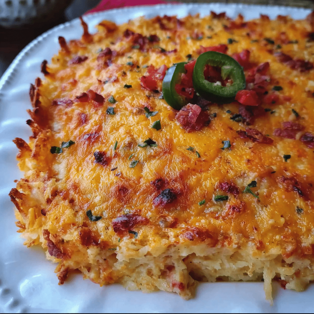 Pimento Cheese Hash Brown Casserole
