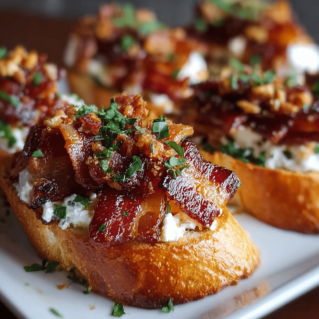Million Dollar Bacon Crostini