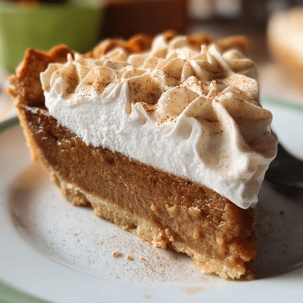 Apple Butter Pie with Cinnamon Whipped Cream