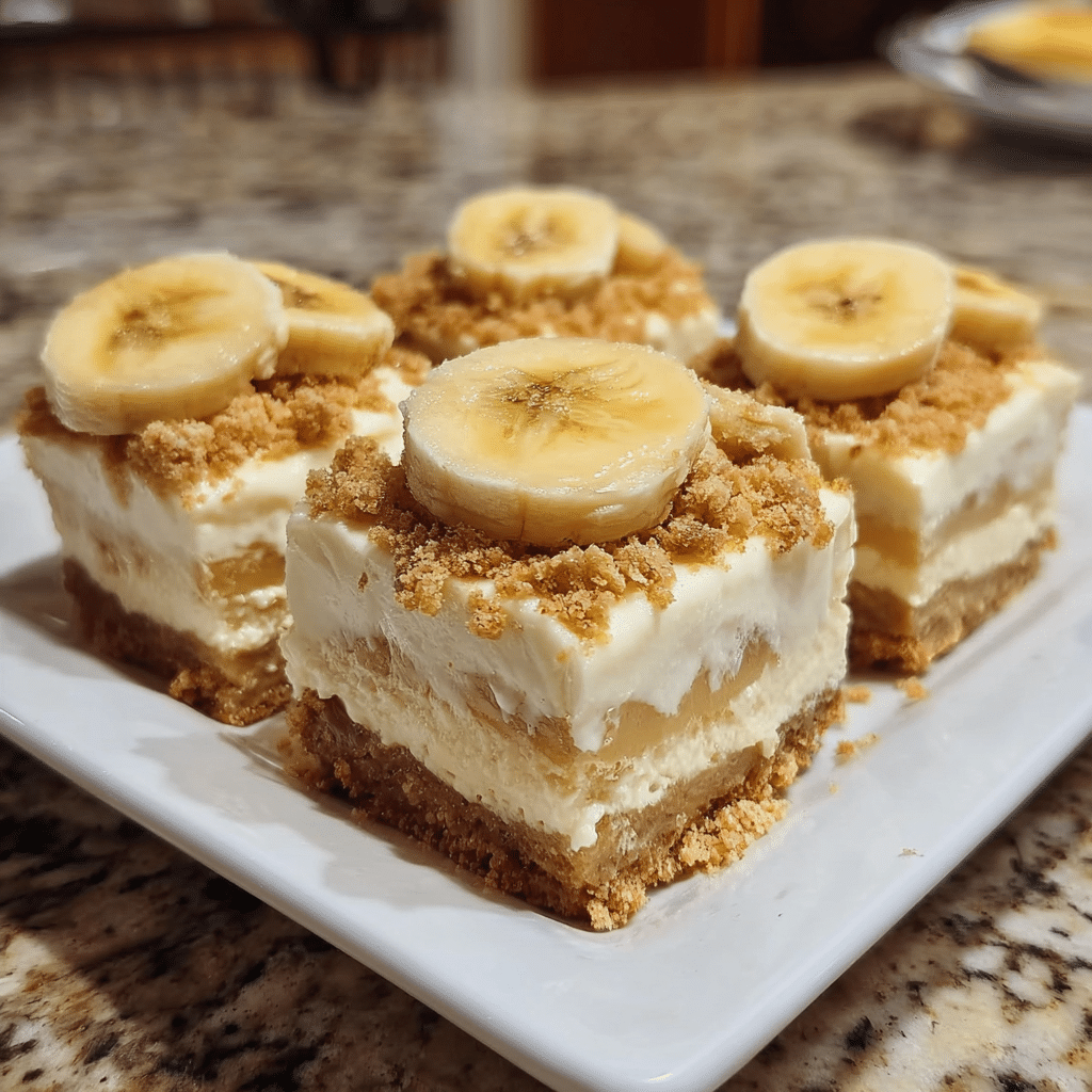 Banana Pudding Cheesecake Squares