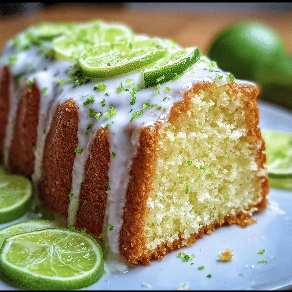 Moist & Tangy Key Lime Pound Cake