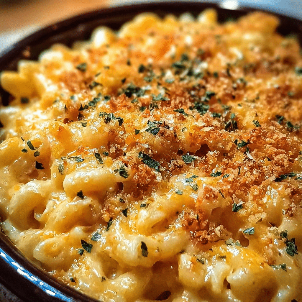 Crispy Crokpot Macaroni & Cheese