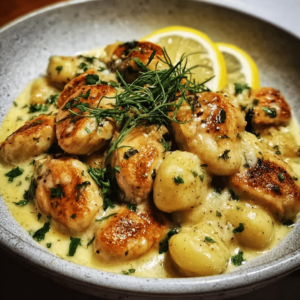 Lemon Chicken Gnocchi