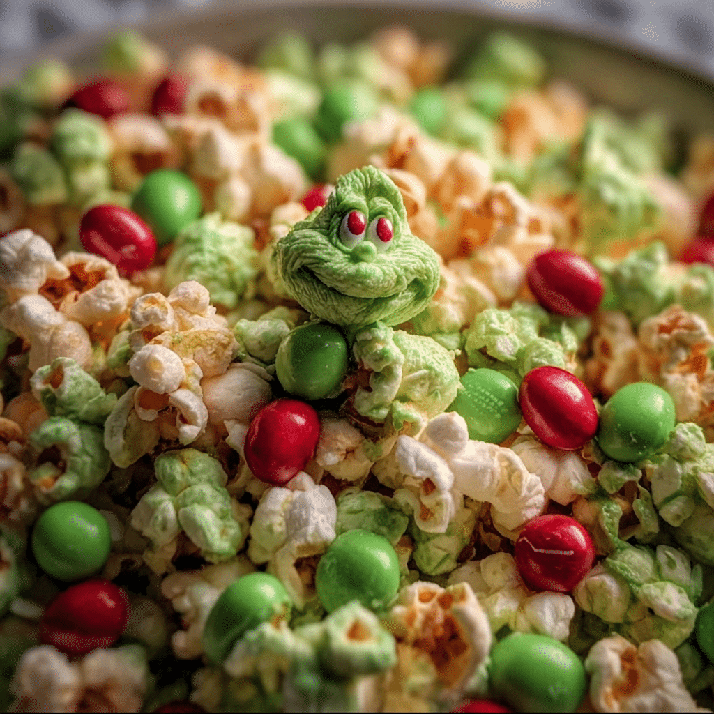 Grinch Popcorn Mix