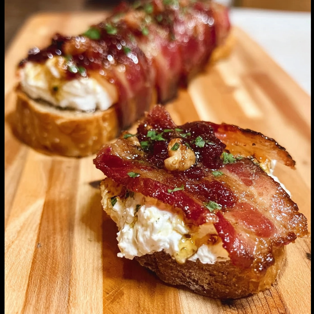 Million Dollar Bacon Goat Cheese Appetizer Log