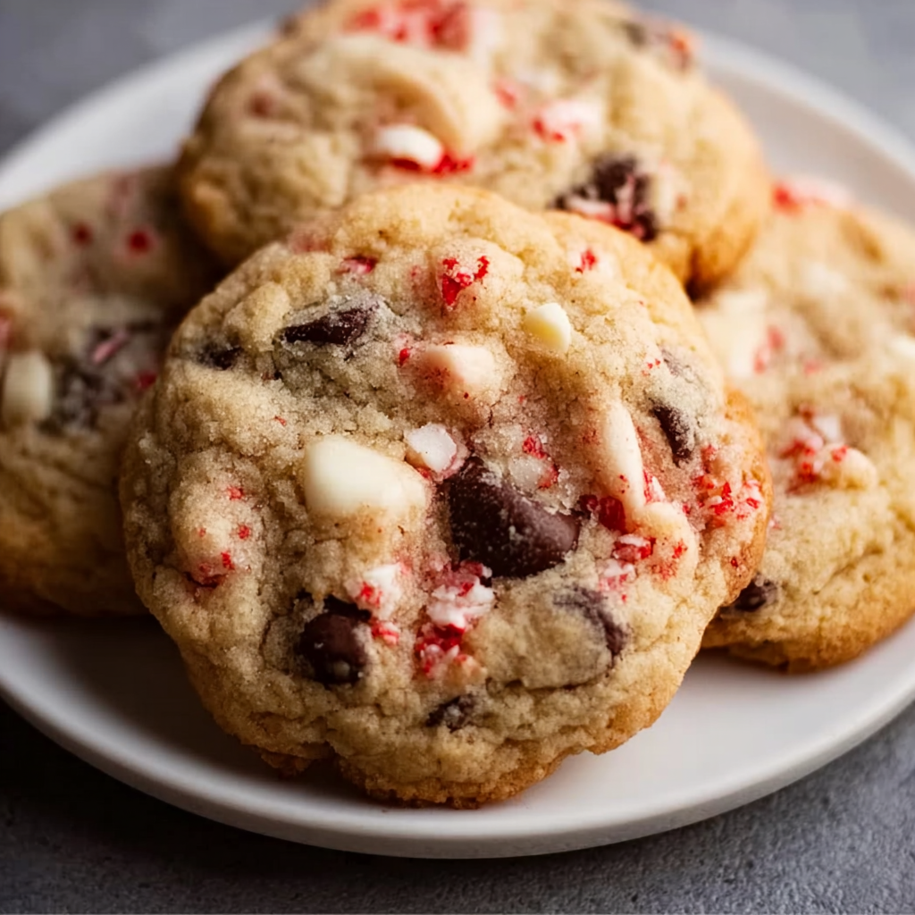 Peppermint Chocolate Chip Cookies