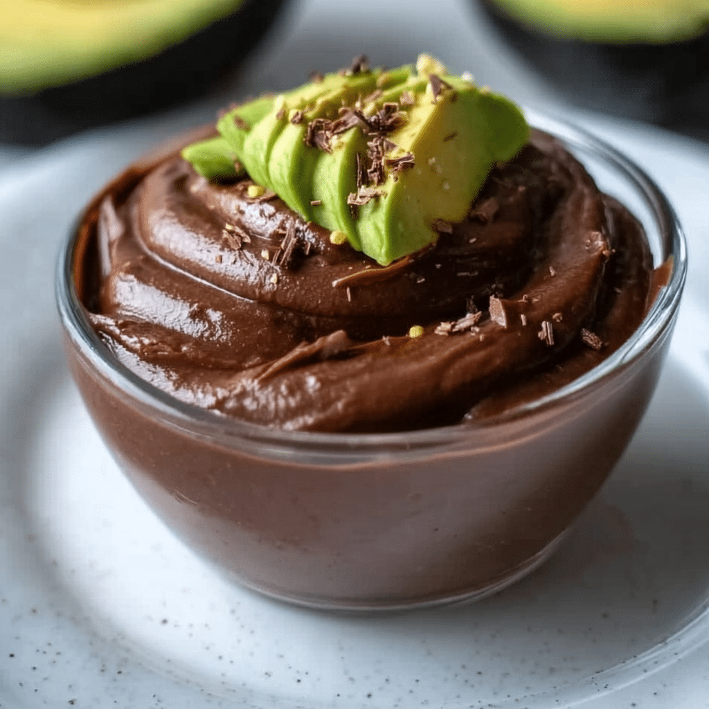 Creamy Chocolate Avocado Pudding