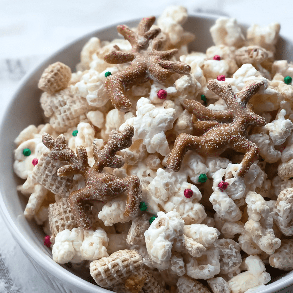 White Chocolate Reindeer Chow