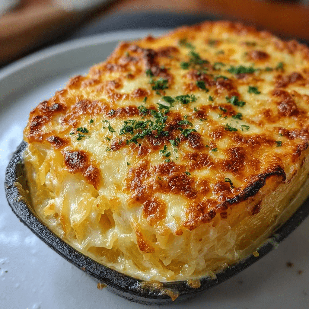 Healthy Spaghetti Squash Au Gratin