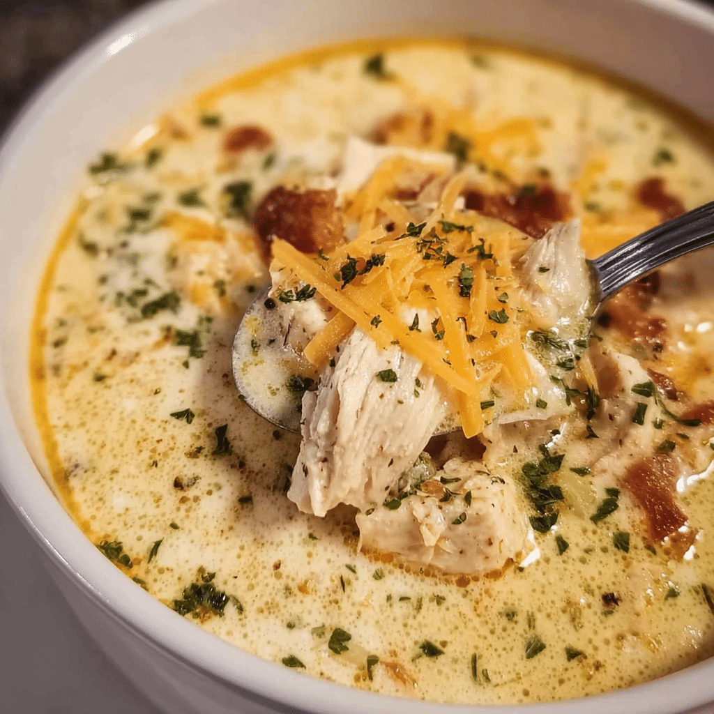 Delicious Keto Chicken Cream Cheese Soup