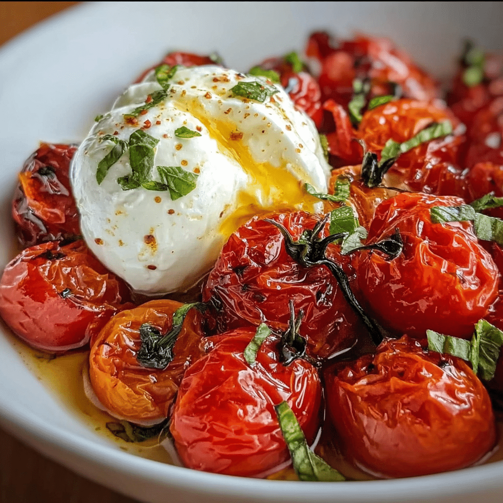 Best Roasted Tomatoes with Burrata