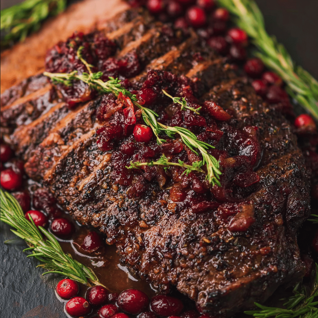 Cranberry Holiday Beef Brisket