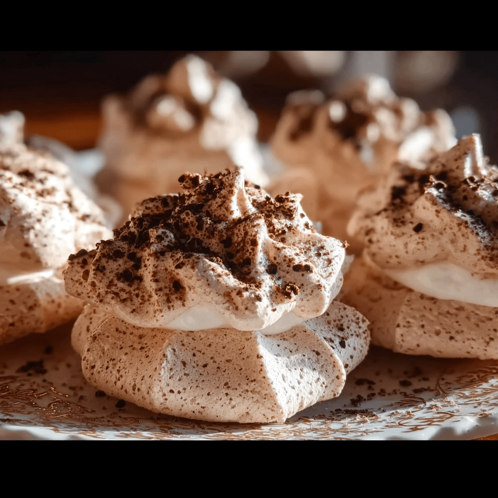 Hot Cocoa Meringue Cookies