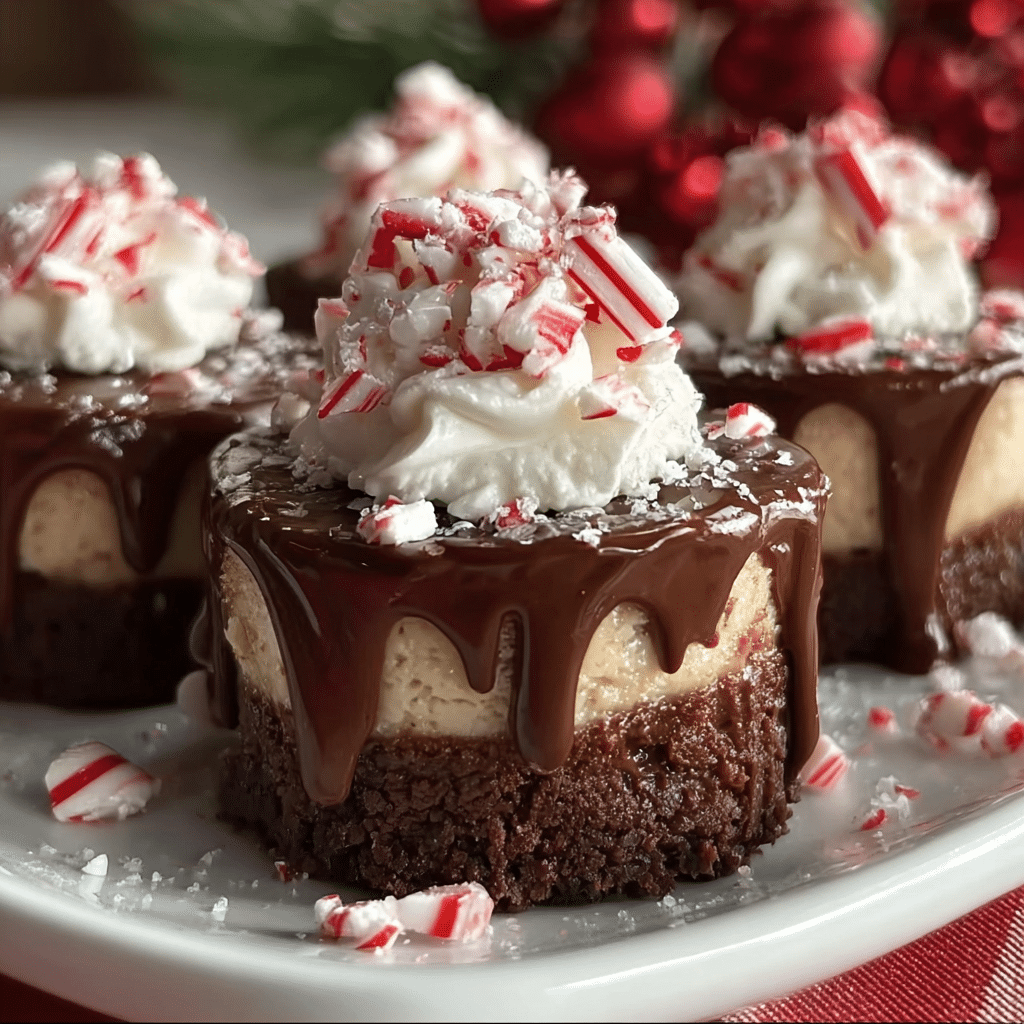 Easy Peppermint Hot Cocoa Cheesecake Bites