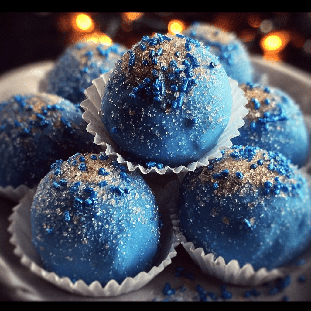 Blue Christmas Truffles
