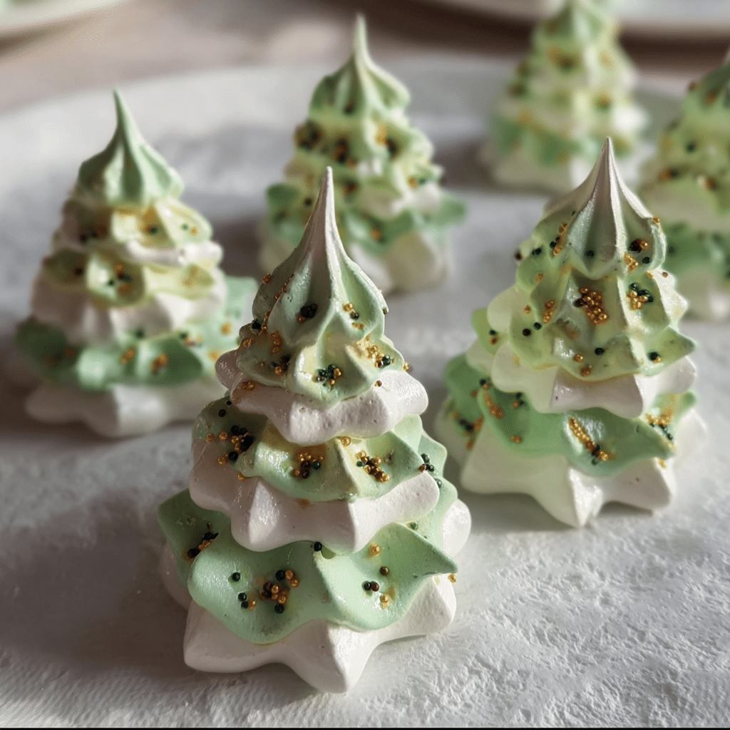 Meringue Christmas Trees