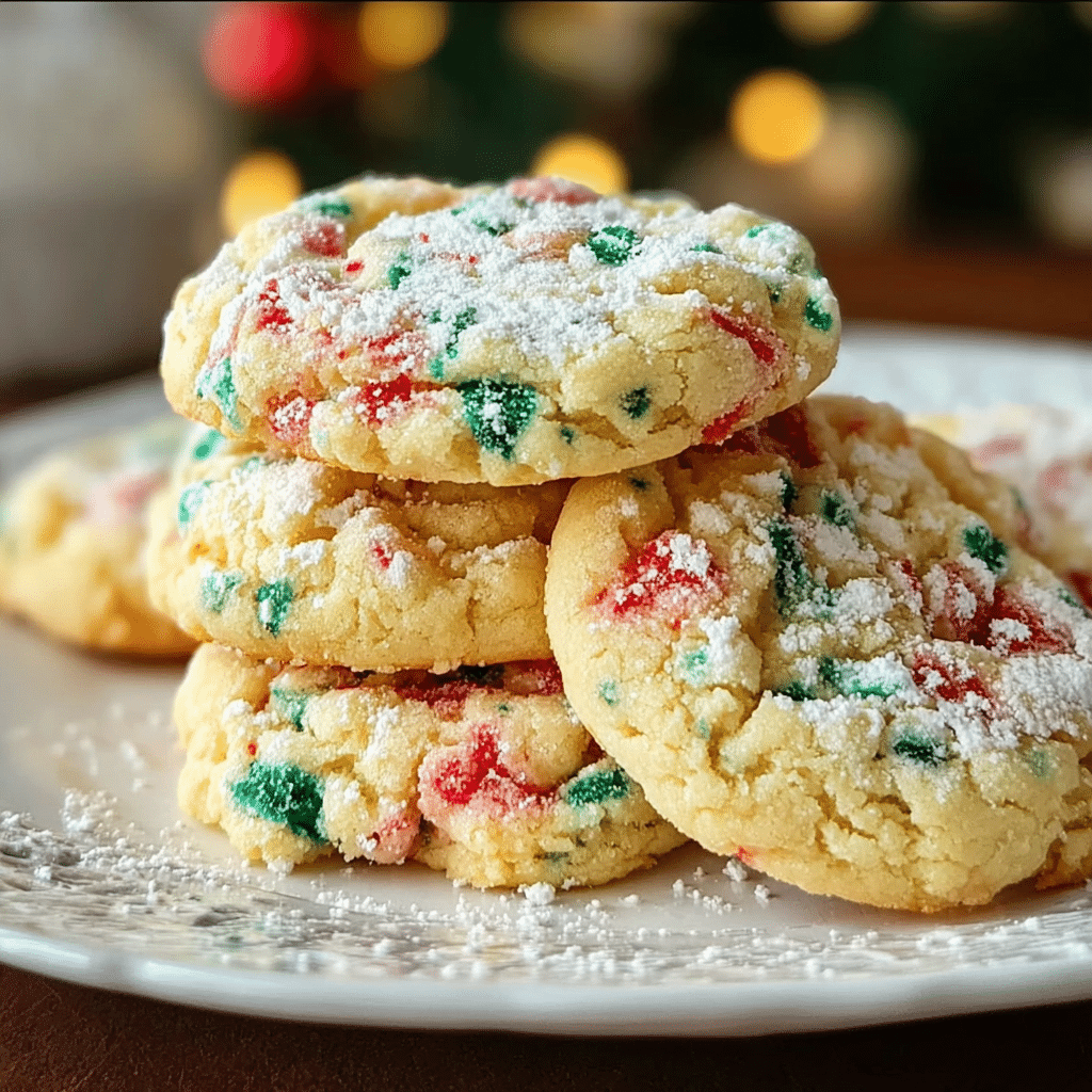 Christmas Gooey Butter Cookies