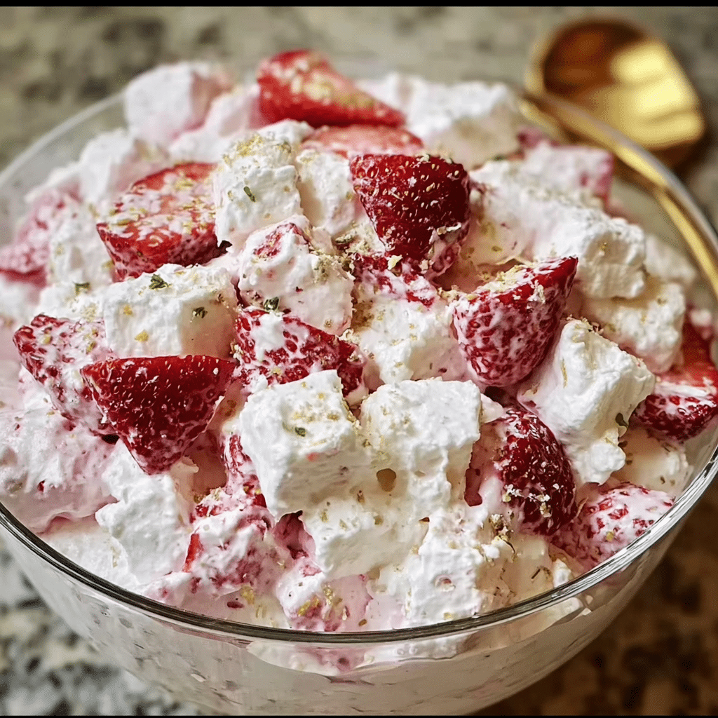 Strawberry Shortcake Fluff Salad
