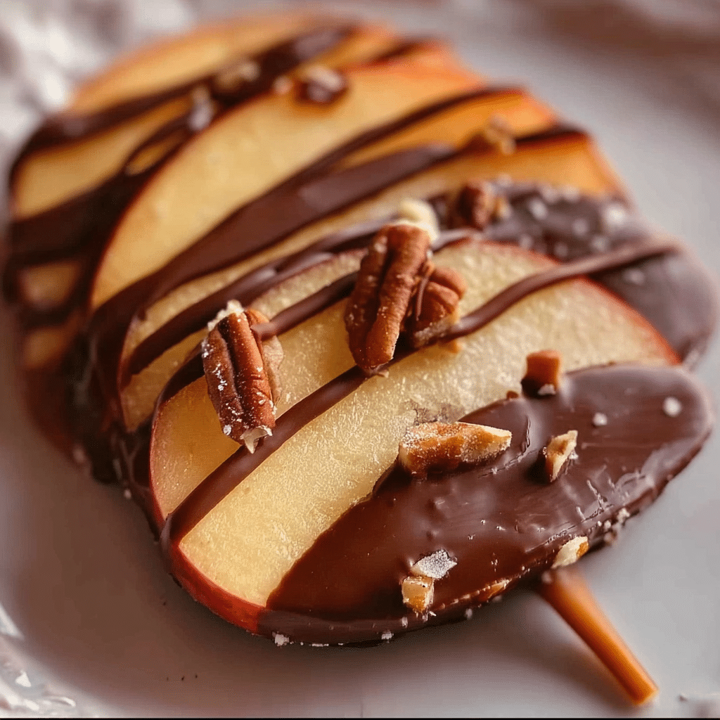 Chocolate Turtle Apple Slices