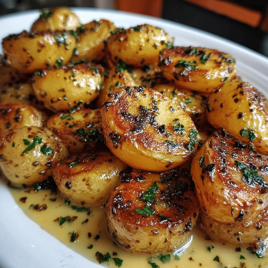 Crispy Garlic Butter Potatoes