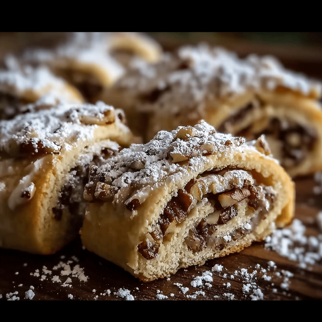 Italian Nut Roll Cookies