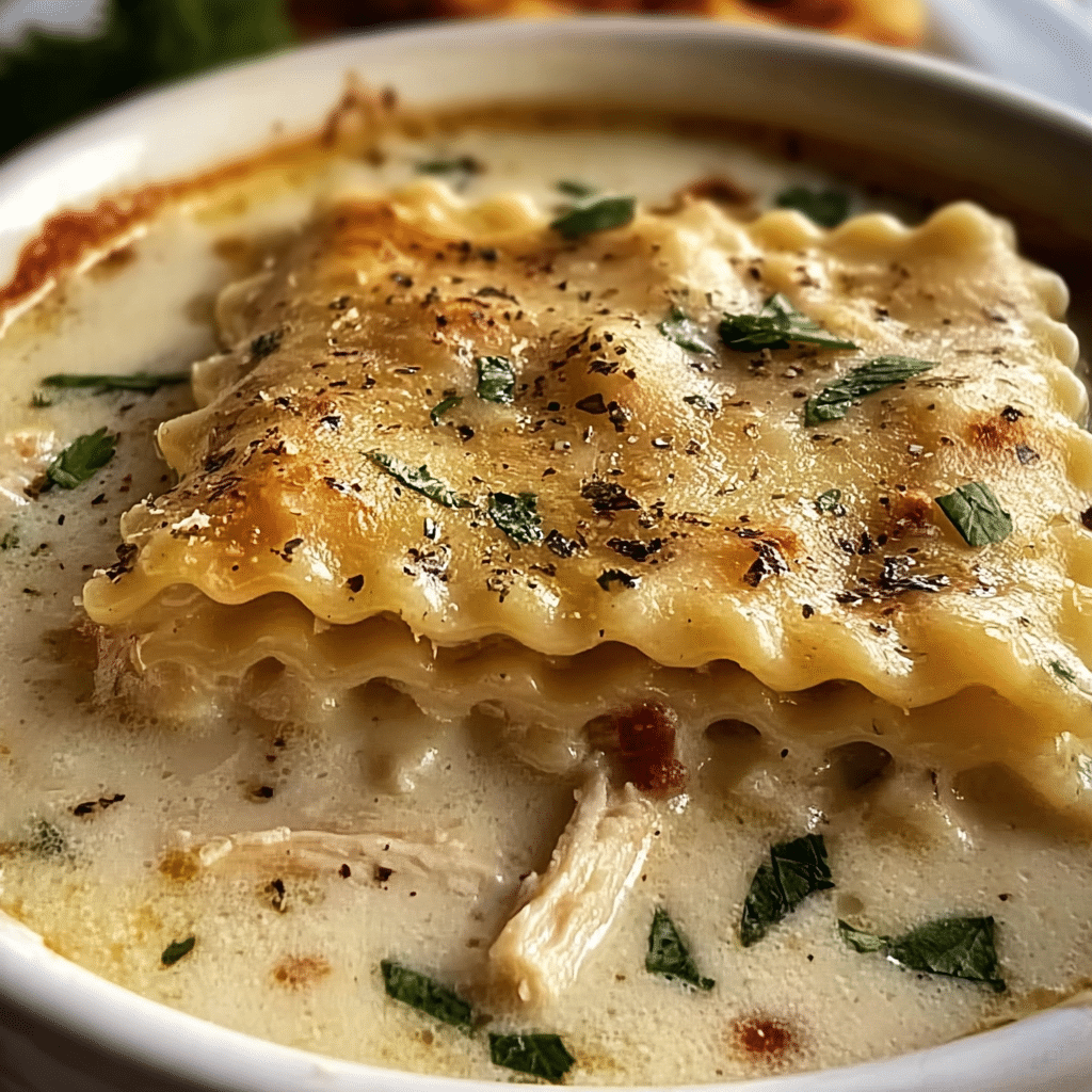 White Lasagna Soup