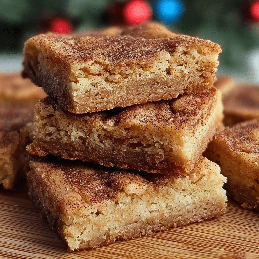 Chewy Snickerdoodle Cookie Bars