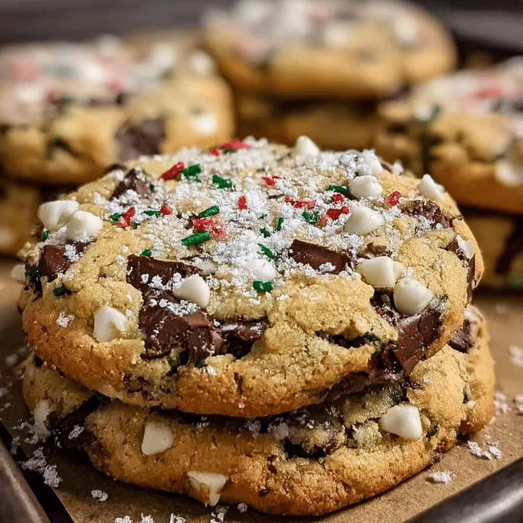 Easy Winter Wonderland Chocolate Chip Cookies