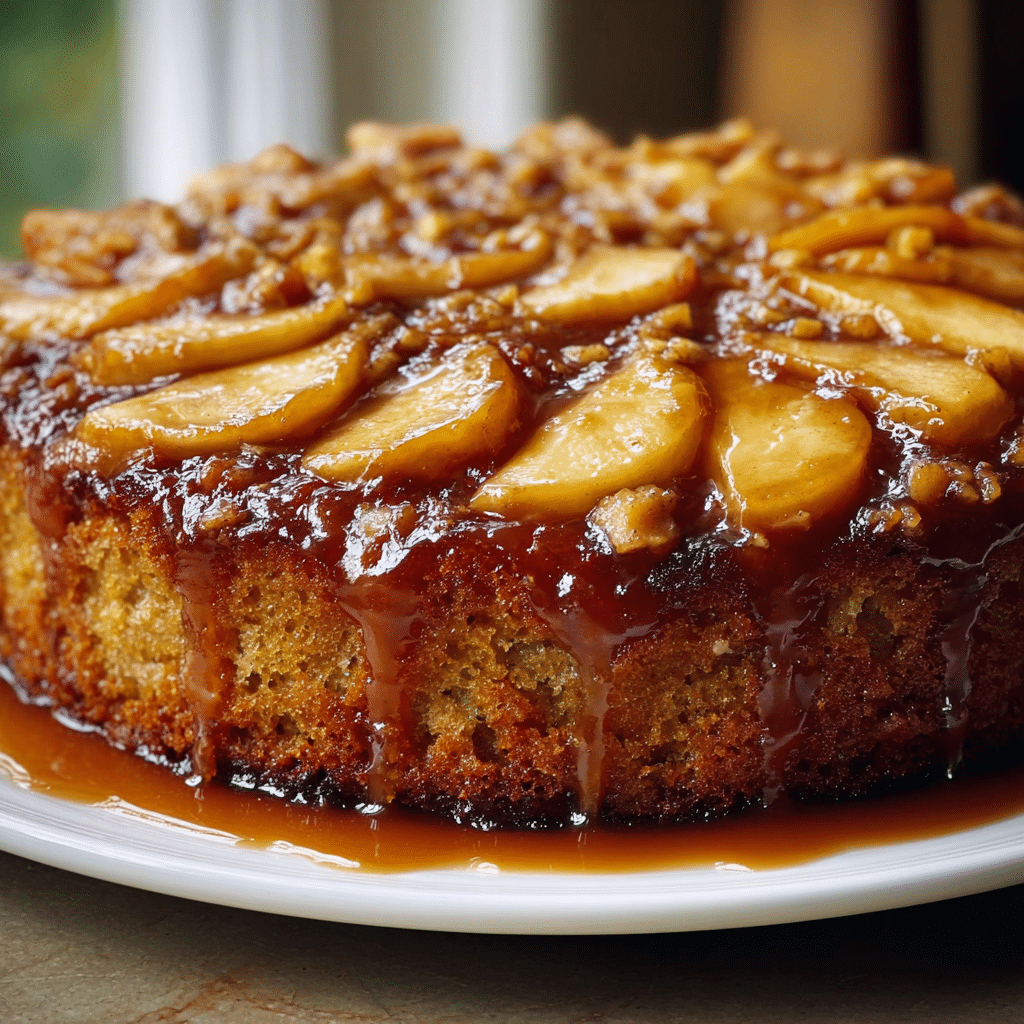 Caramel Apple Upside-Down Cake