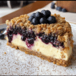 Blueberry Crumble Cheesecake 2