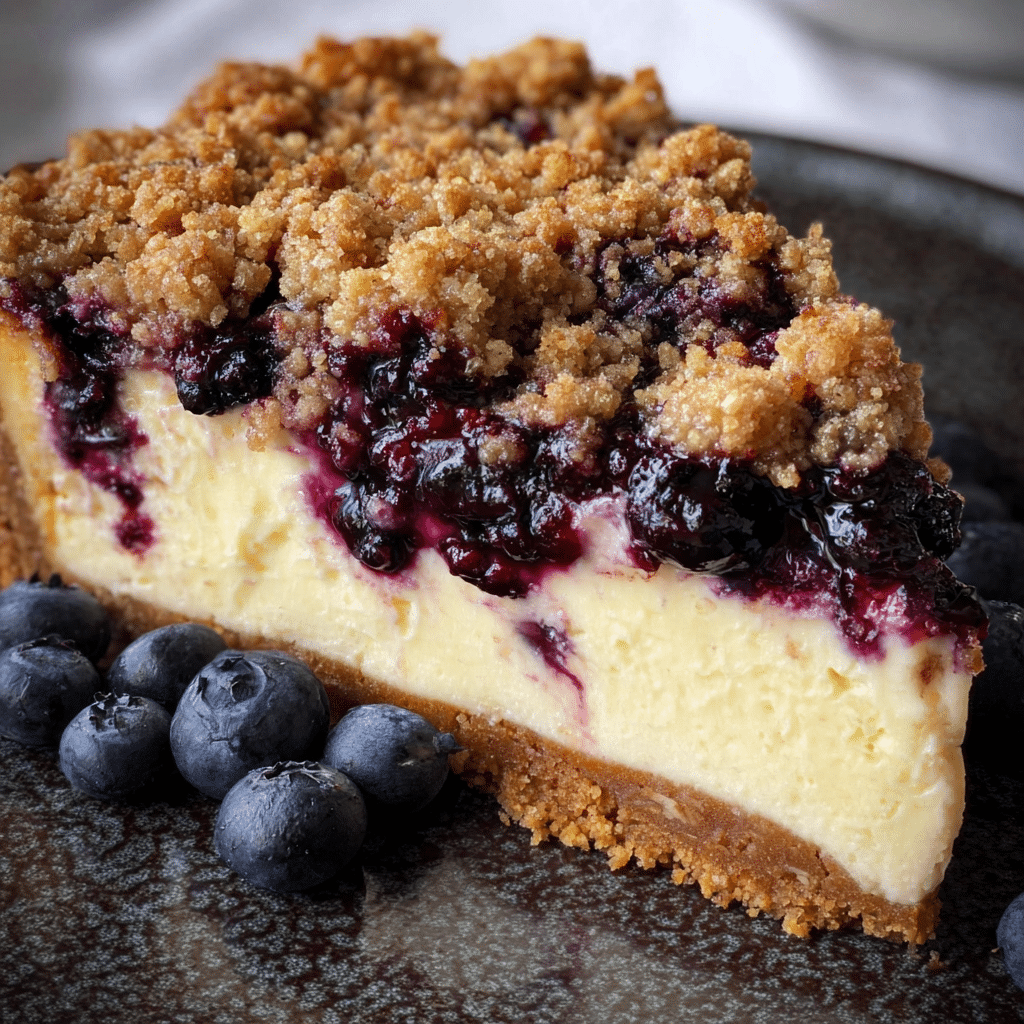 Blueberry Crumble Cheesecake 3