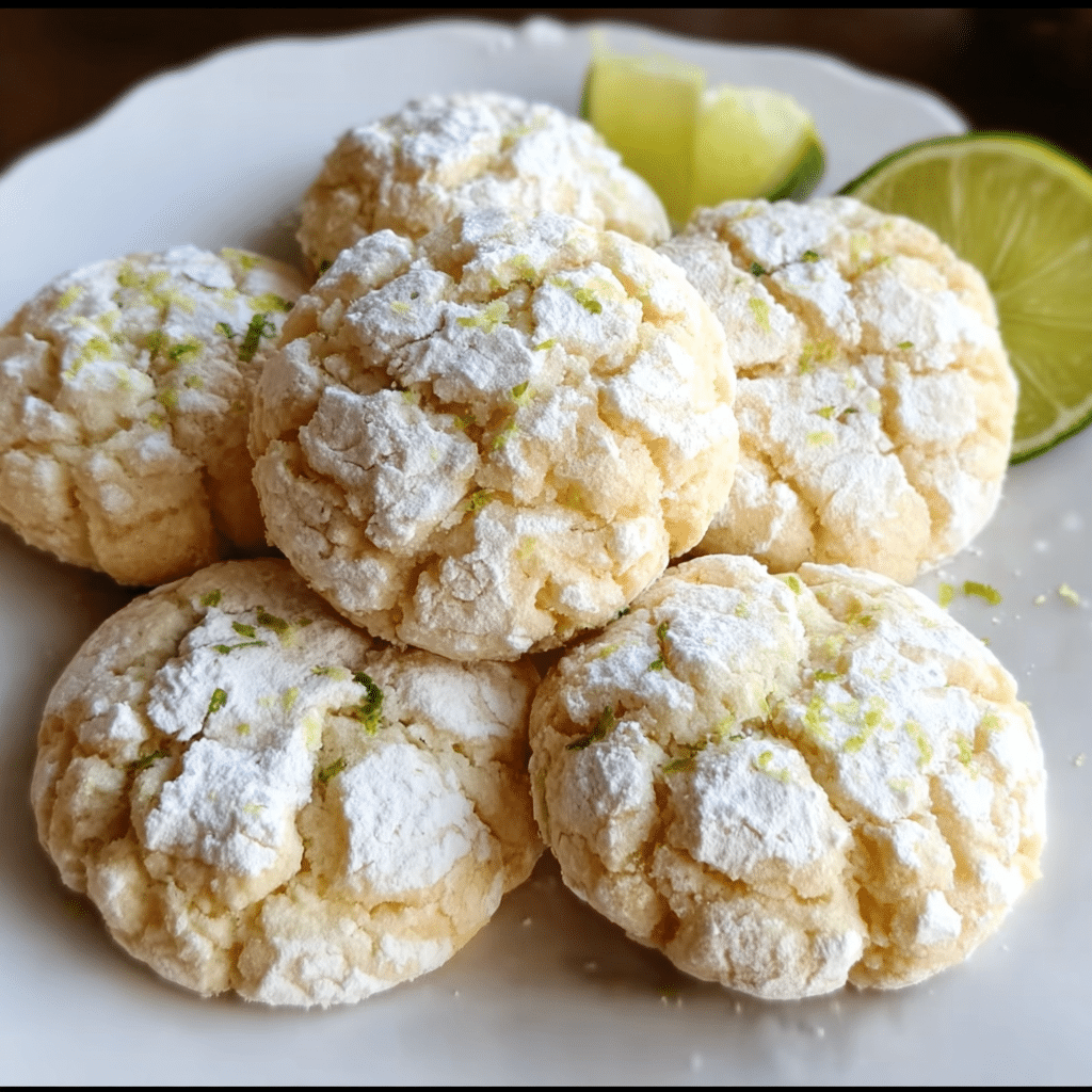 Coconut Key Lime Crinkle Cookies 2