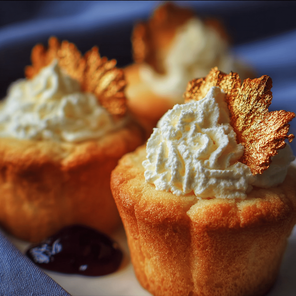 Golden Angel Food Cupcakes 3