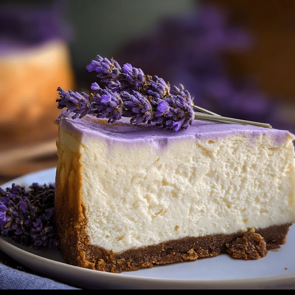 Honey Lavender Cheesecake