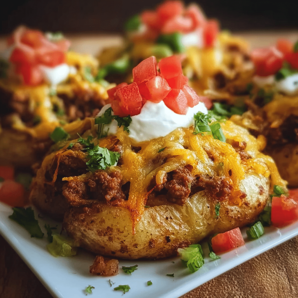 Cheesy Taco Potatoes