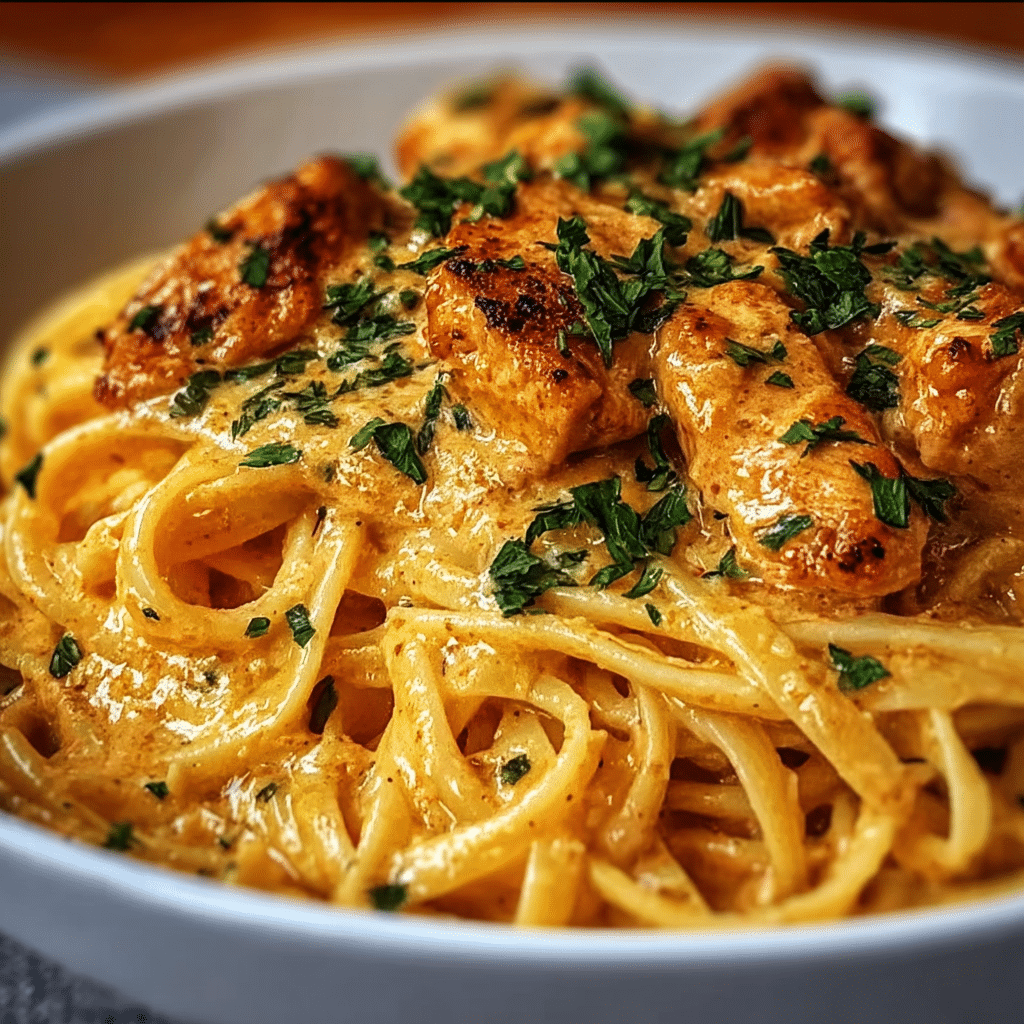 Easy Cowboy Butter Chicken Linguine