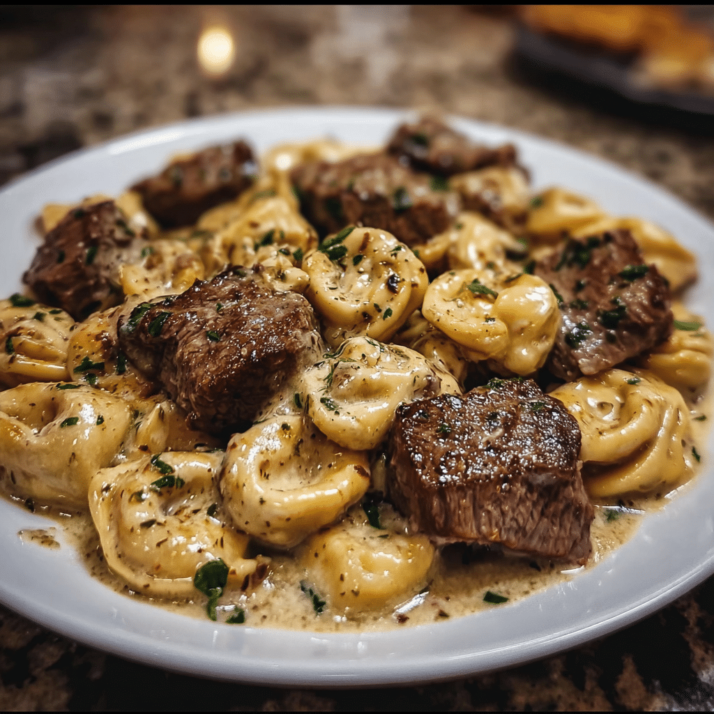 Garlic Steak Tortellini