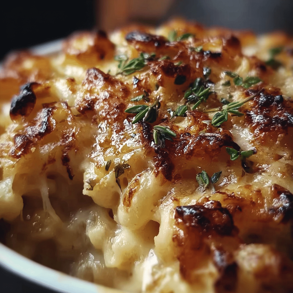 French Onion Soup Mac & Cheese