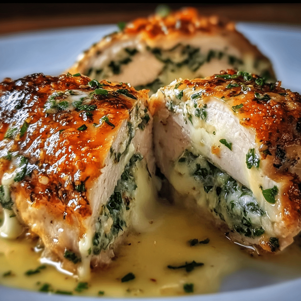 Easy Gourmet Ruth’s Chris Stuffed Chicken