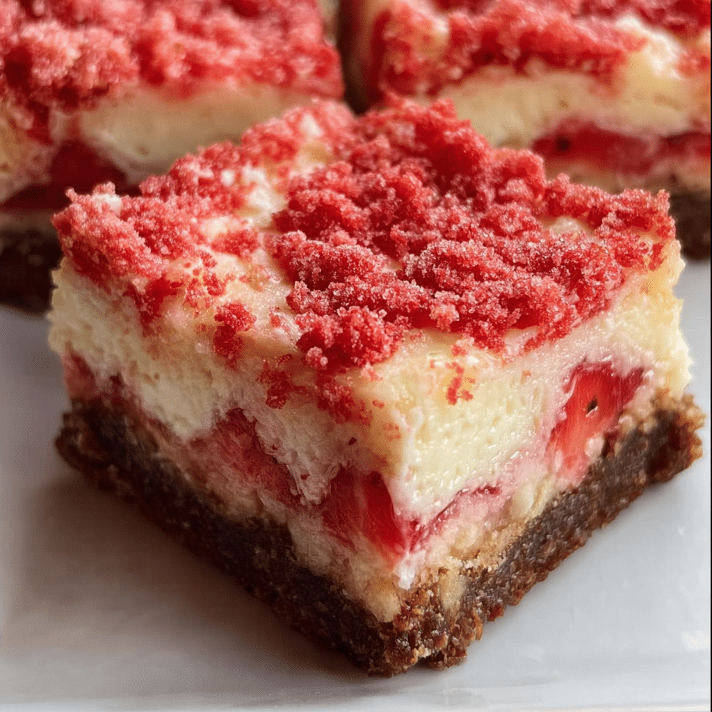 strawberry cheesecake brownies